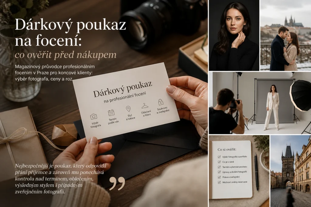 Dárkový poukaz na focení a tipy před nákupem