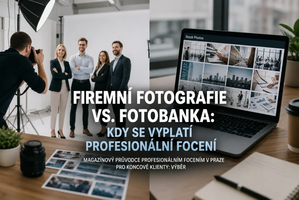 Porovnání firemní fotografie a fotobanky pro profesionální využití